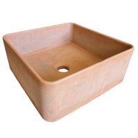 Terracotta Concrete Countertop Butler Sink 31x31x12cm